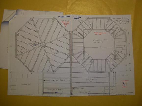 Framing design for double octagon deck